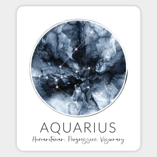 Aquarius Zodiac Moon Constellation Sticker